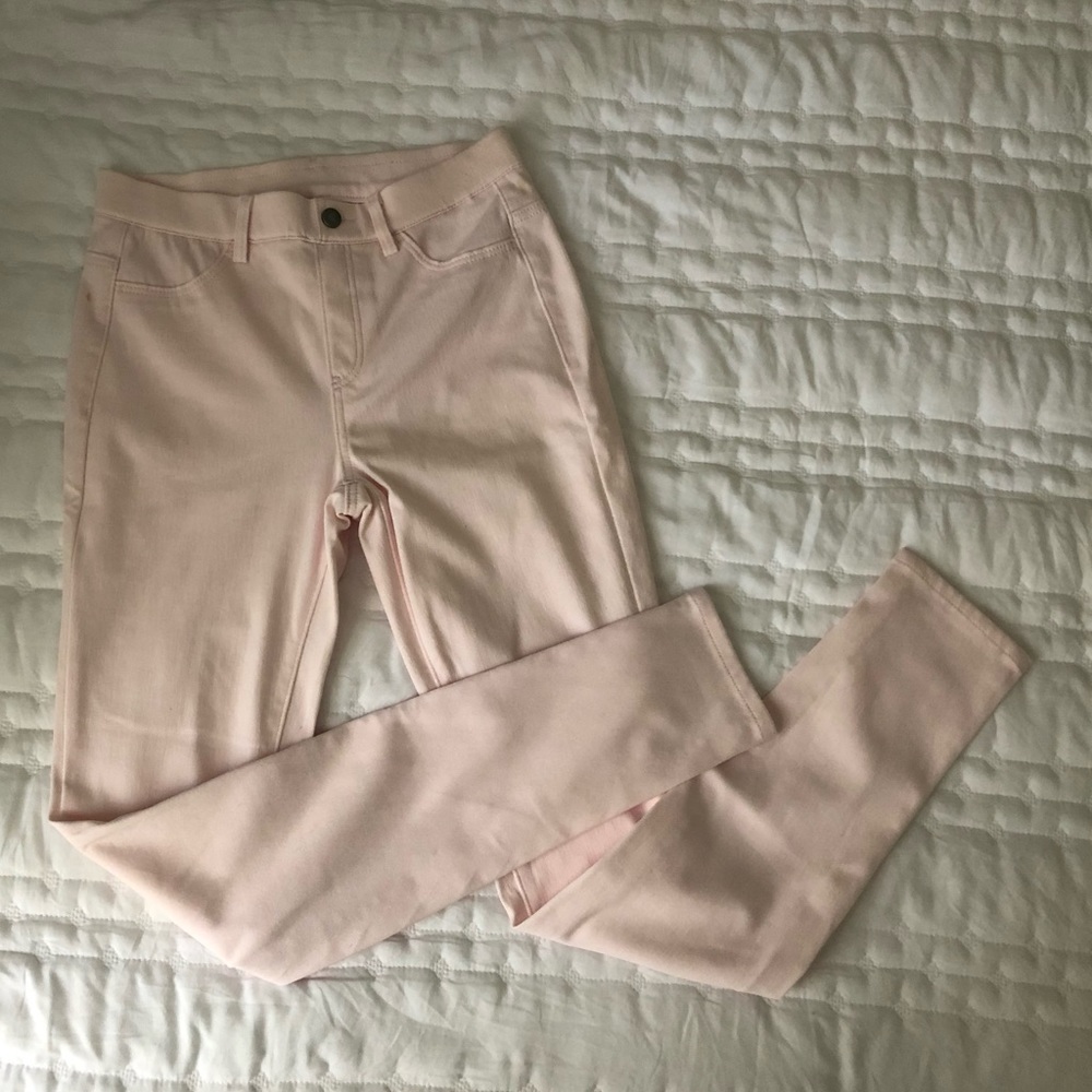 Uniqlo pale pink stretch jegging, skinny fit size 26